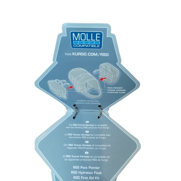 Kurgo RSG Townie Harness Size: Medium Blue and Charcoal Grey (New) - Picture 10 of 13